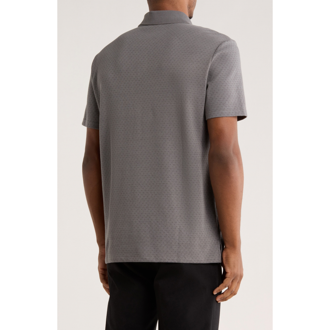 'Textured Jacquard Knit Polo' pour Hommes