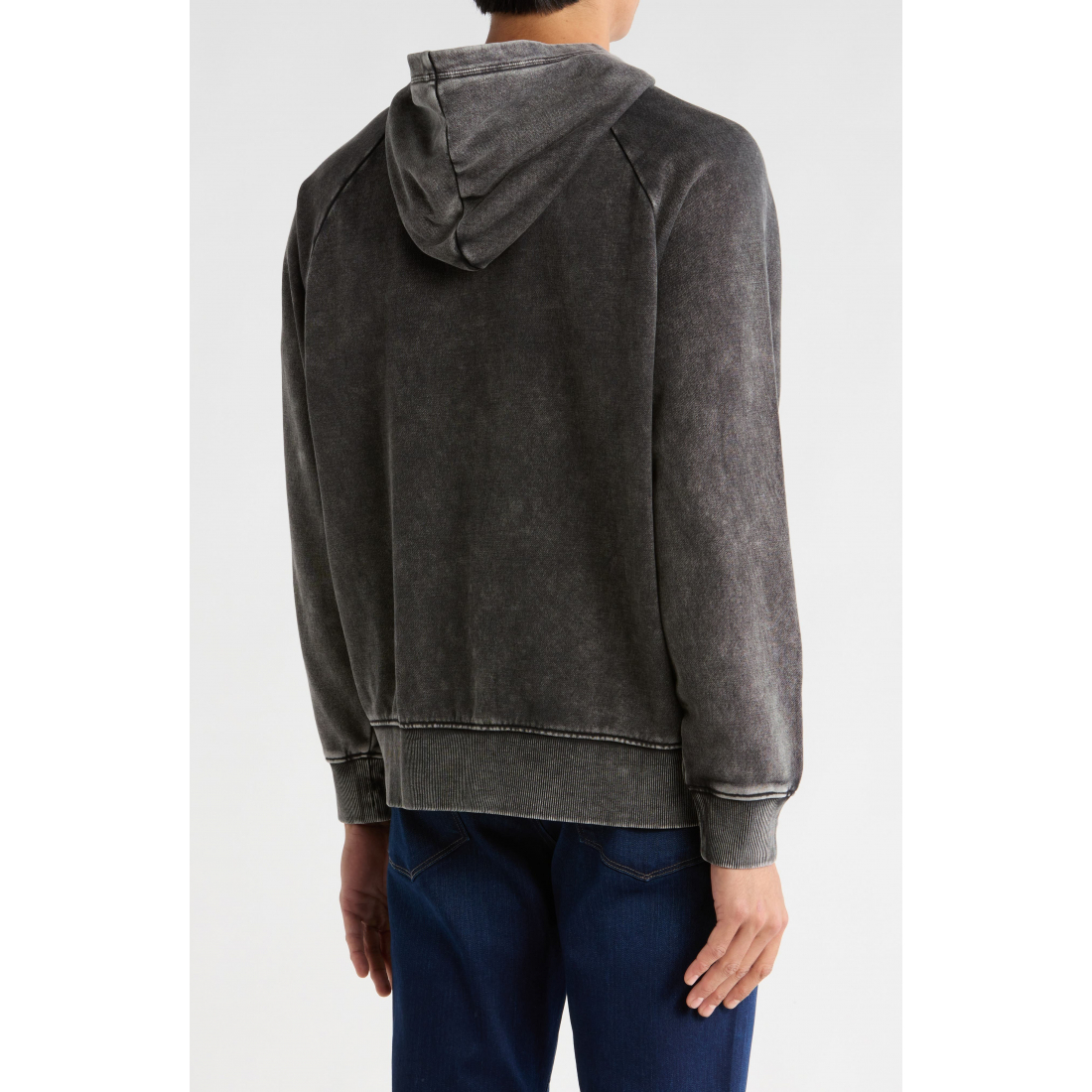 'Garment Washed Fleece Hoodie' für Herren