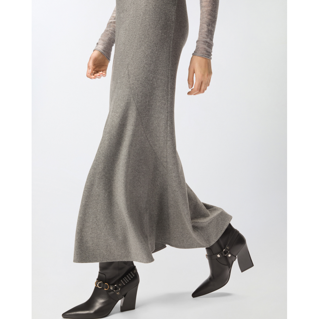 'Fishtail' Midi Rock für Damen