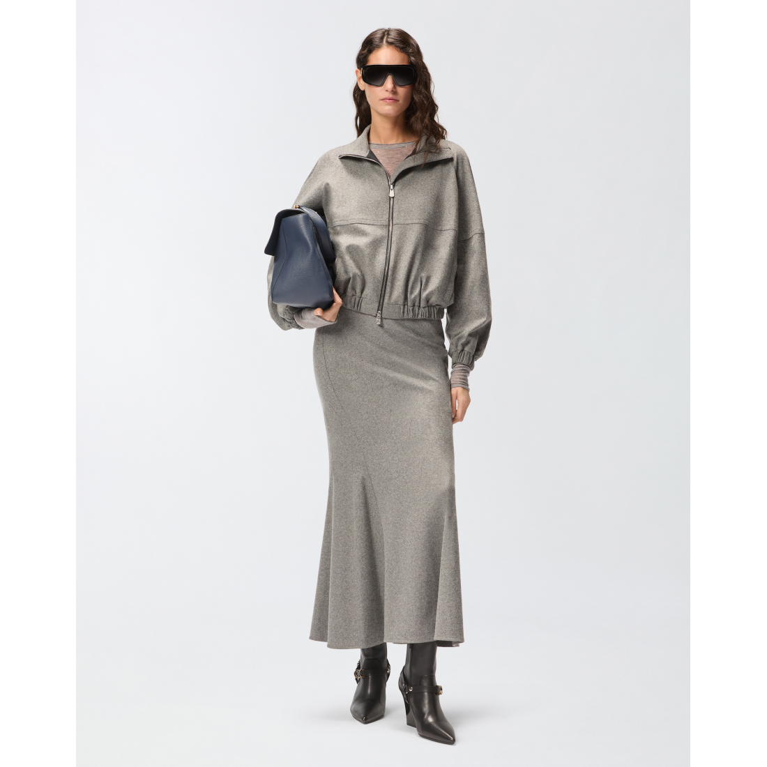 'Fishtail' Midi Rock für Damen