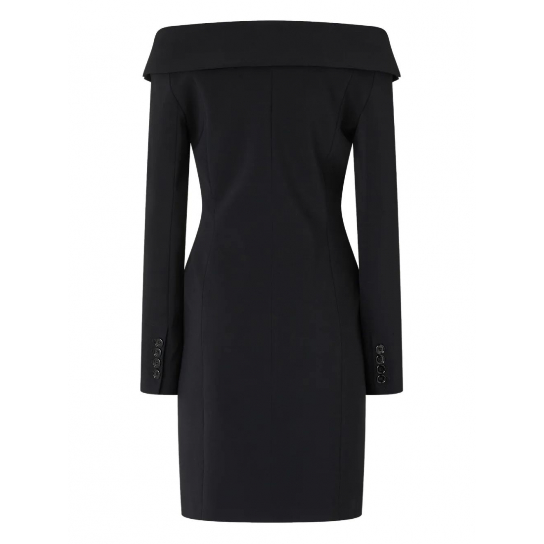 'Off-Shoulder Buttoned' Schulterfreies Kleid für Damen