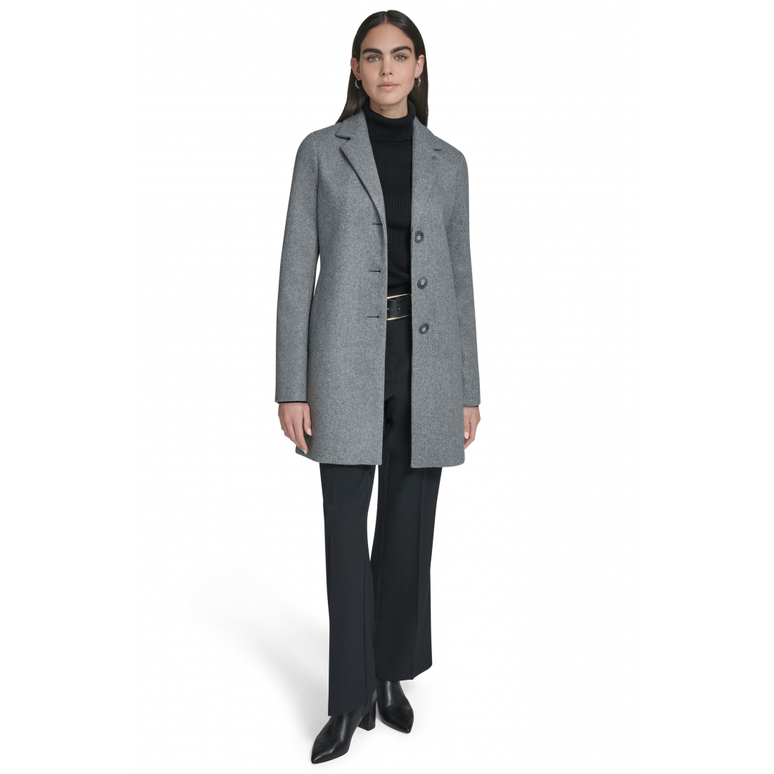 'Classic Notch Lapel Coat' pour Femmes