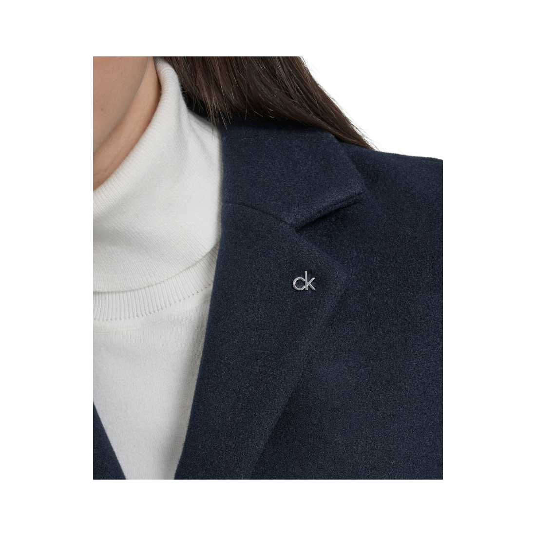 'Classic Notch Lapel Coat' pour Femmes
