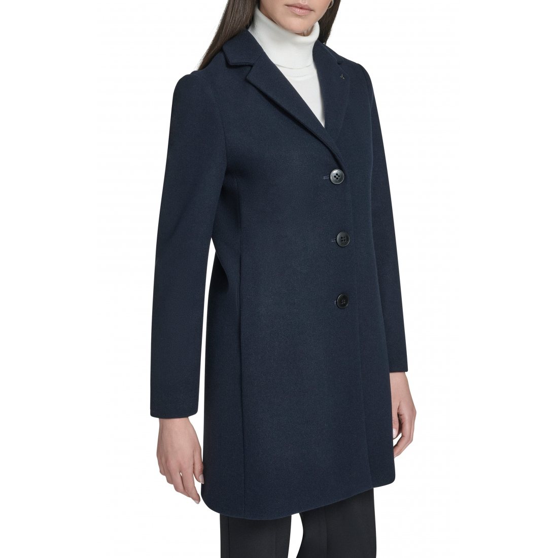 'Classic Notch Lapel Coat' pour Femmes