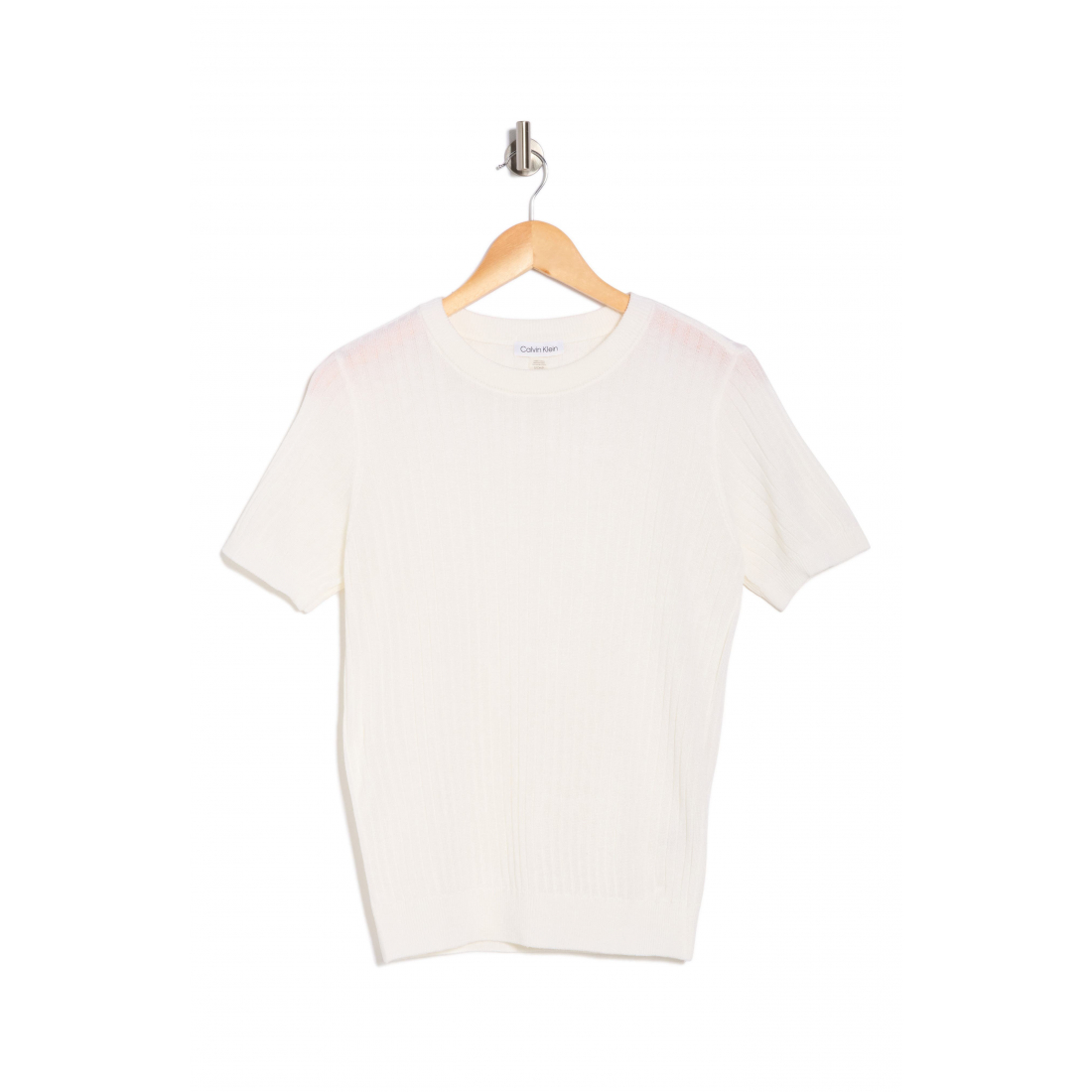 'Rib Short Sleeve Sweater' pour Femmes