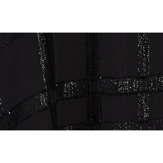 'Metallic Chiffon Shift Dress' pour Femmes