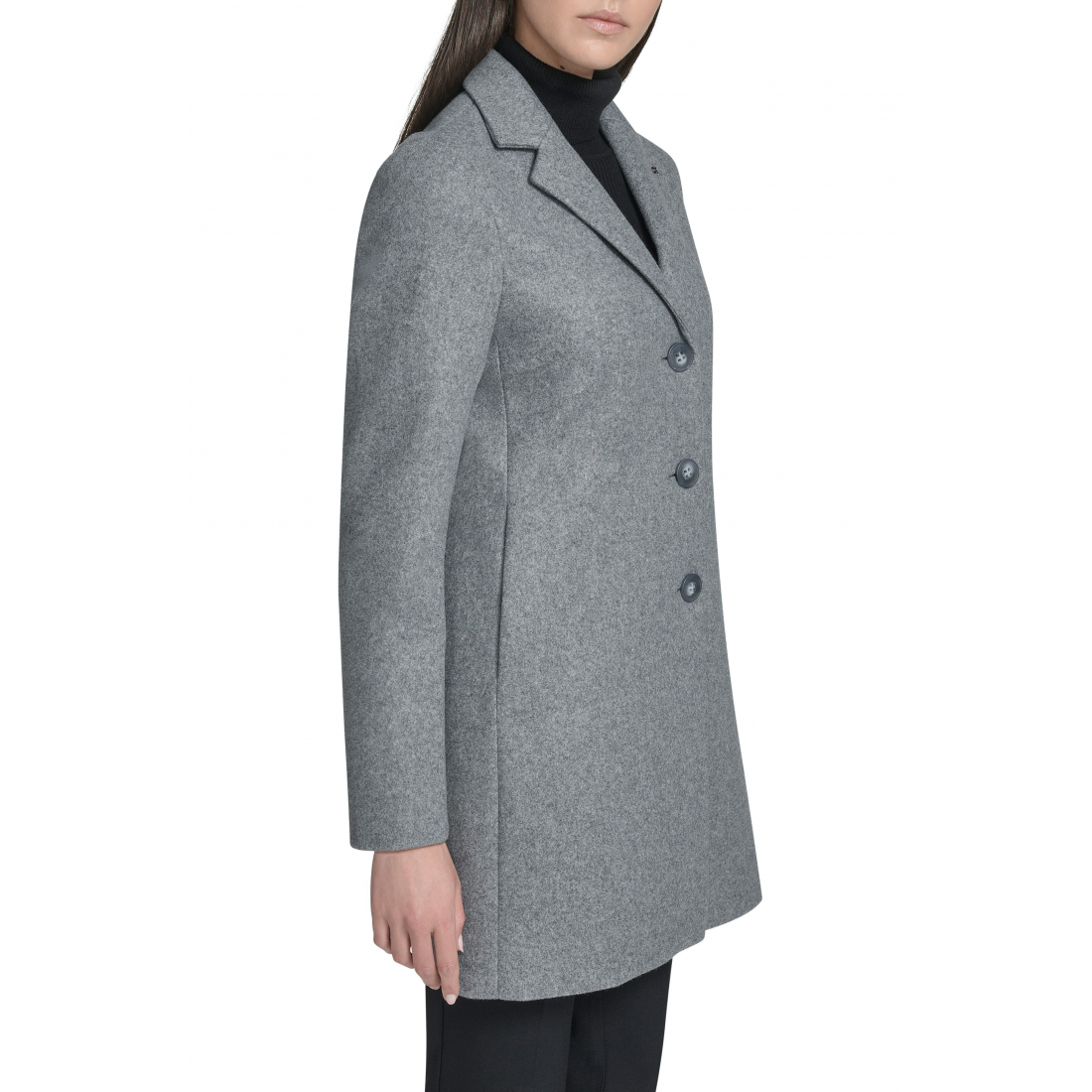 'Classic Notch Lapel Coat' pour Femmes