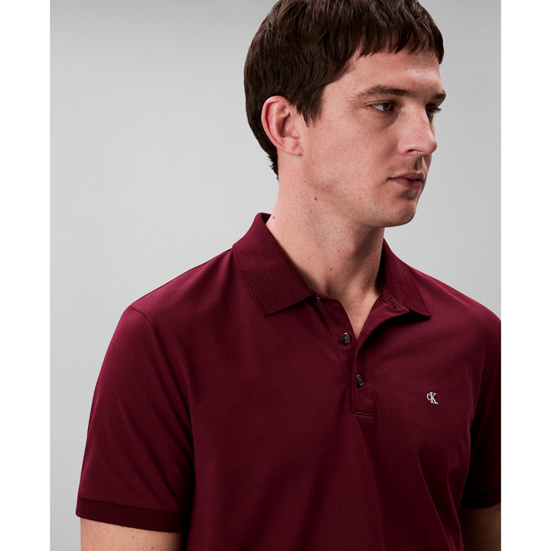 'Regular-Fit Smooth Cotton Monogram Logo Polo Shirt' pour Hommes