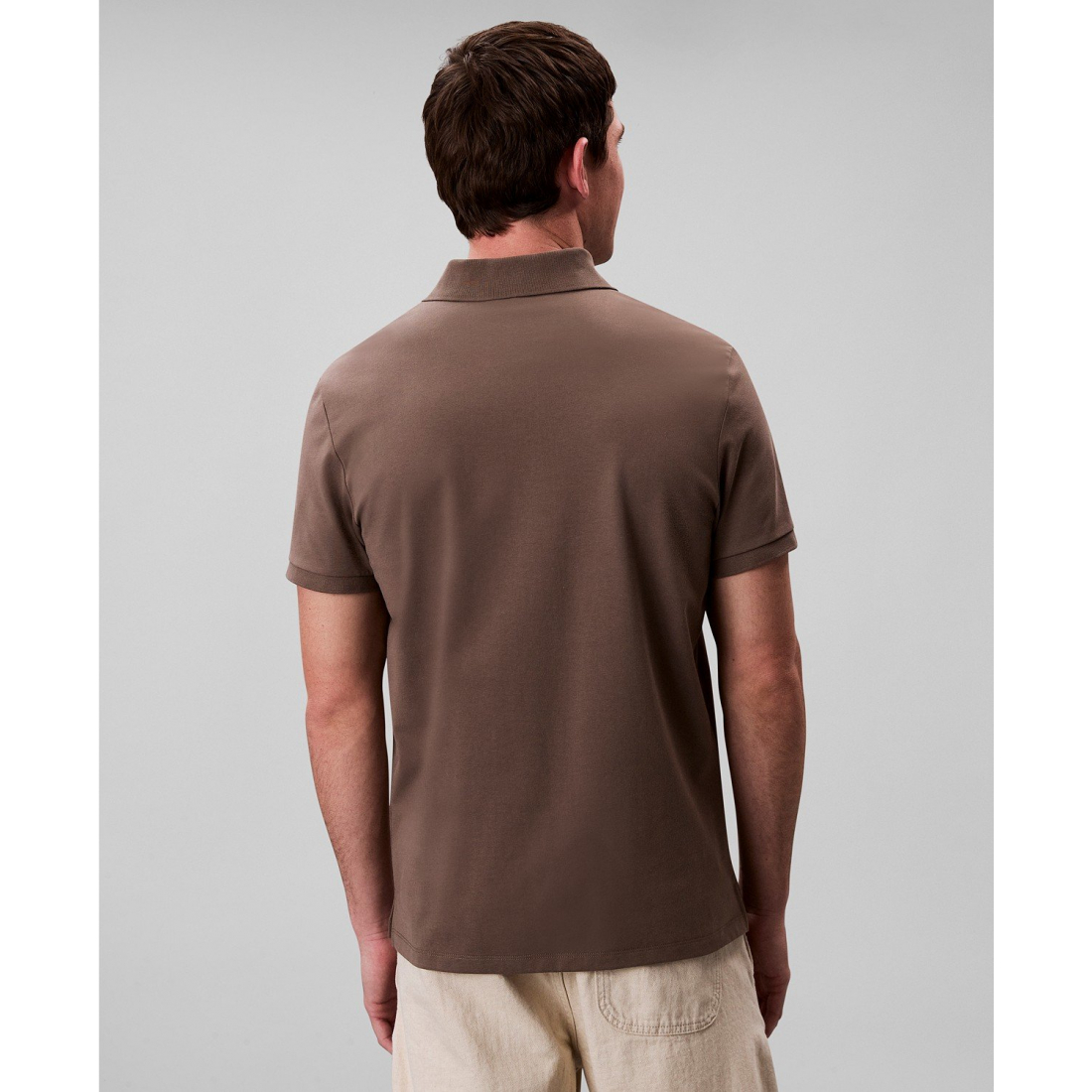 'Regular-Fit Smooth Cotton Monogram Logo Polo Shirt' pour Hommes