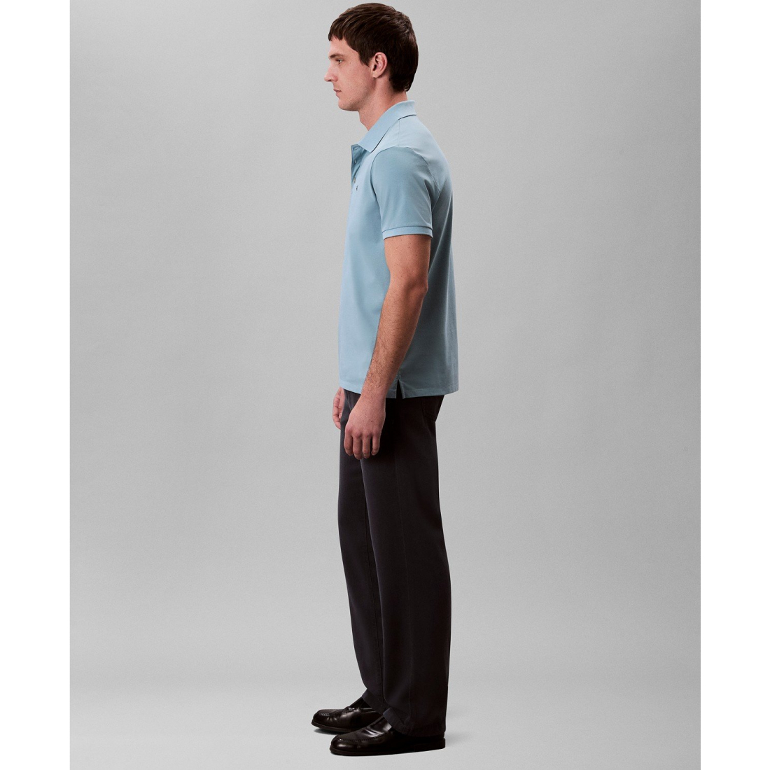 'Regular-Fit Smooth Cotton Monogram Logo Polo Shirt' pour Hommes