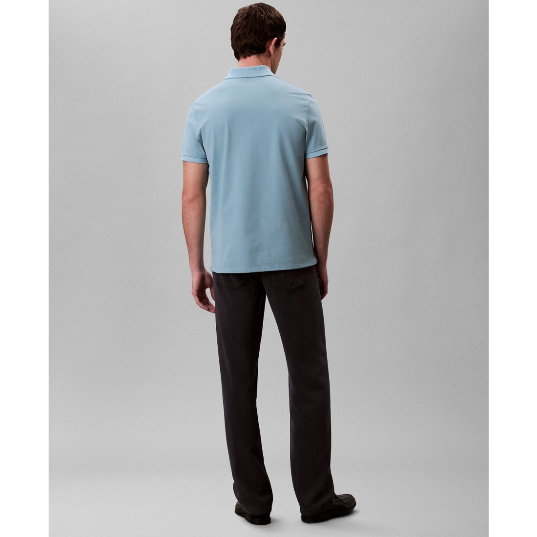 'Regular-Fit Smooth Cotton Monogram Logo Polo Shirt' pour Hommes