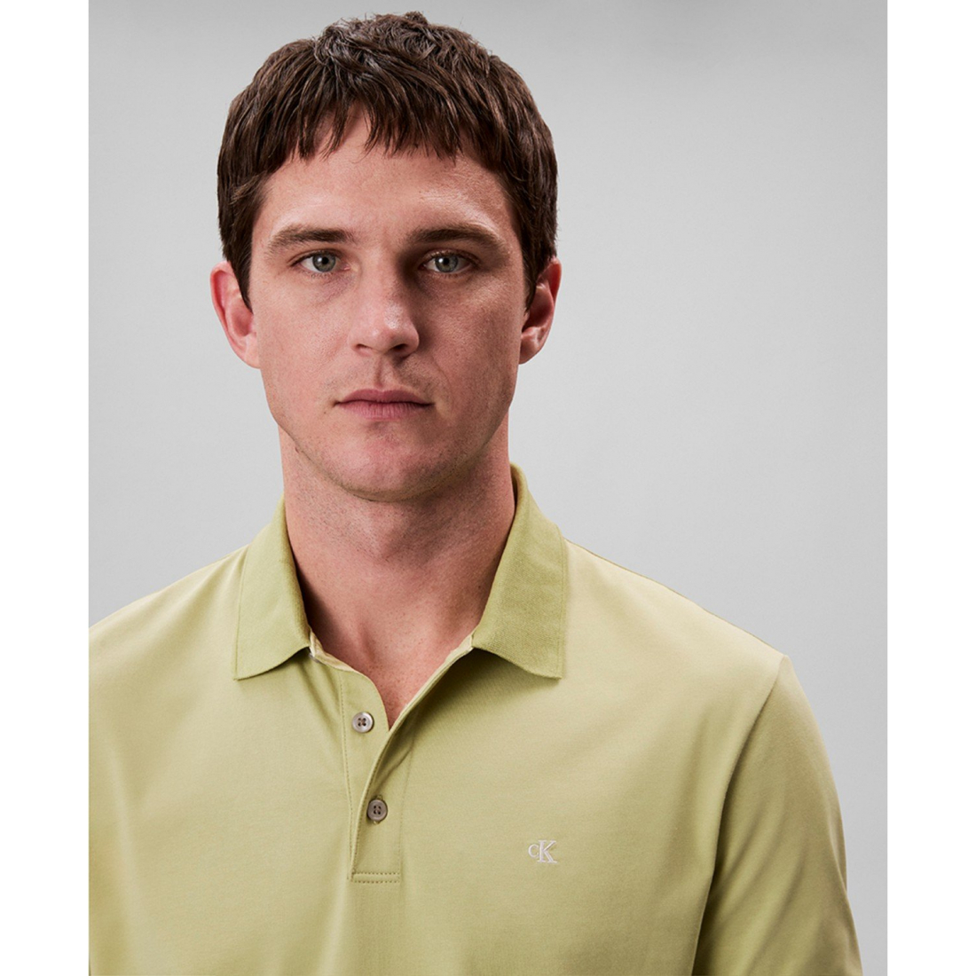 'Regular-Fit Smooth Cotton Monogram Logo Polo Shirt' pour Hommes