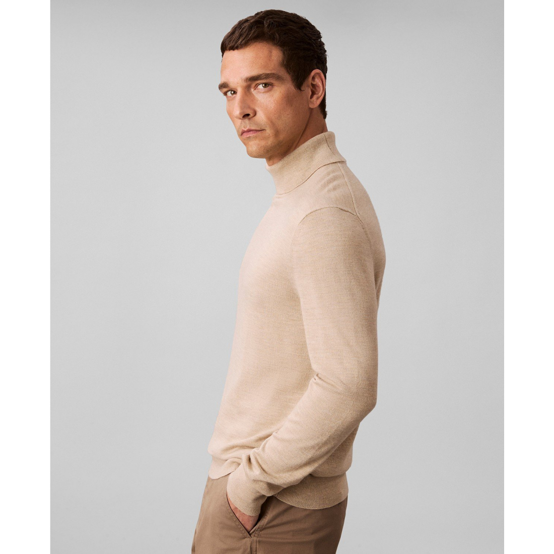 'Merino Wool Blend Turtleneck Sweater' pour Hommes