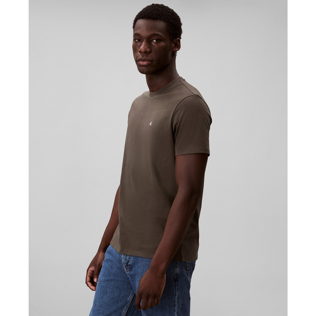 'Solid Crewneck T-Shirt' pour Hommes