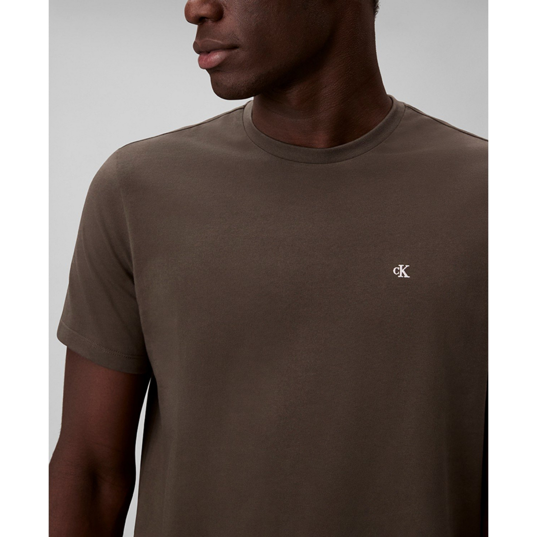 'Solid Crewneck T-Shirt' pour Hommes