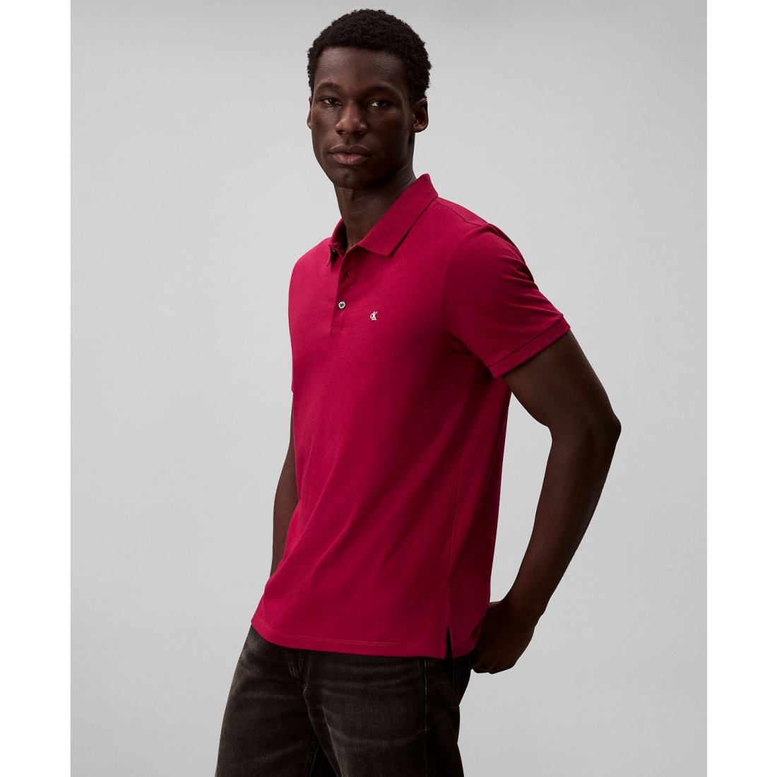 'Short Sleeve Solid Polo Shirt' für Herren