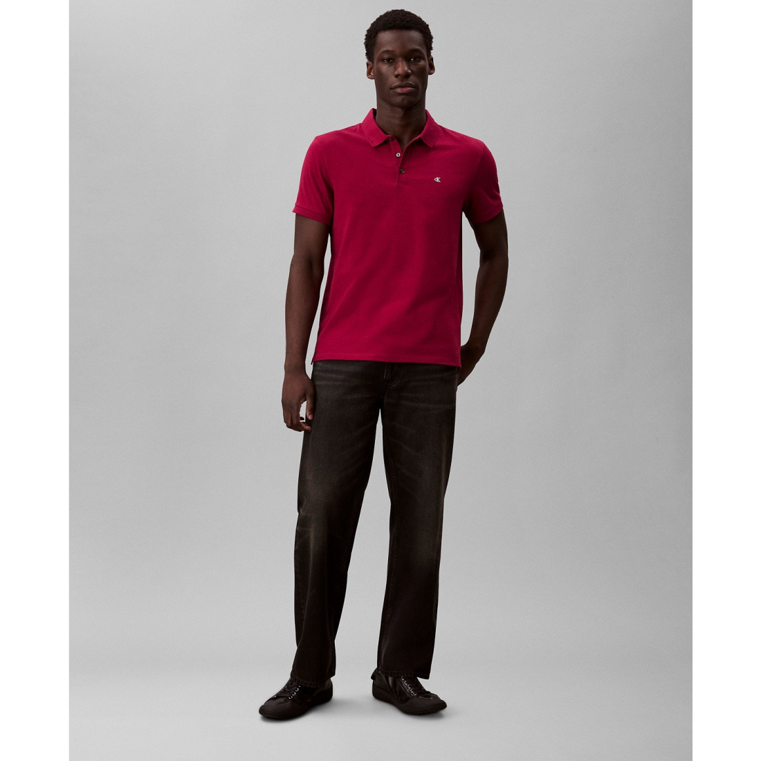 'Short Sleeve Solid Polo Shirt' für Herren