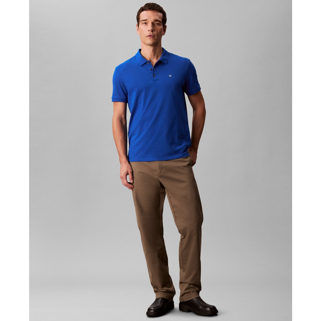 'Short Sleeve Solid Polo Shirt' für Herren