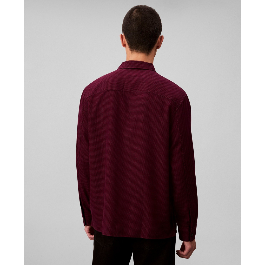 'Classic-Fit Yarn-Dyed Houndstooth Shirt' pour Hommes