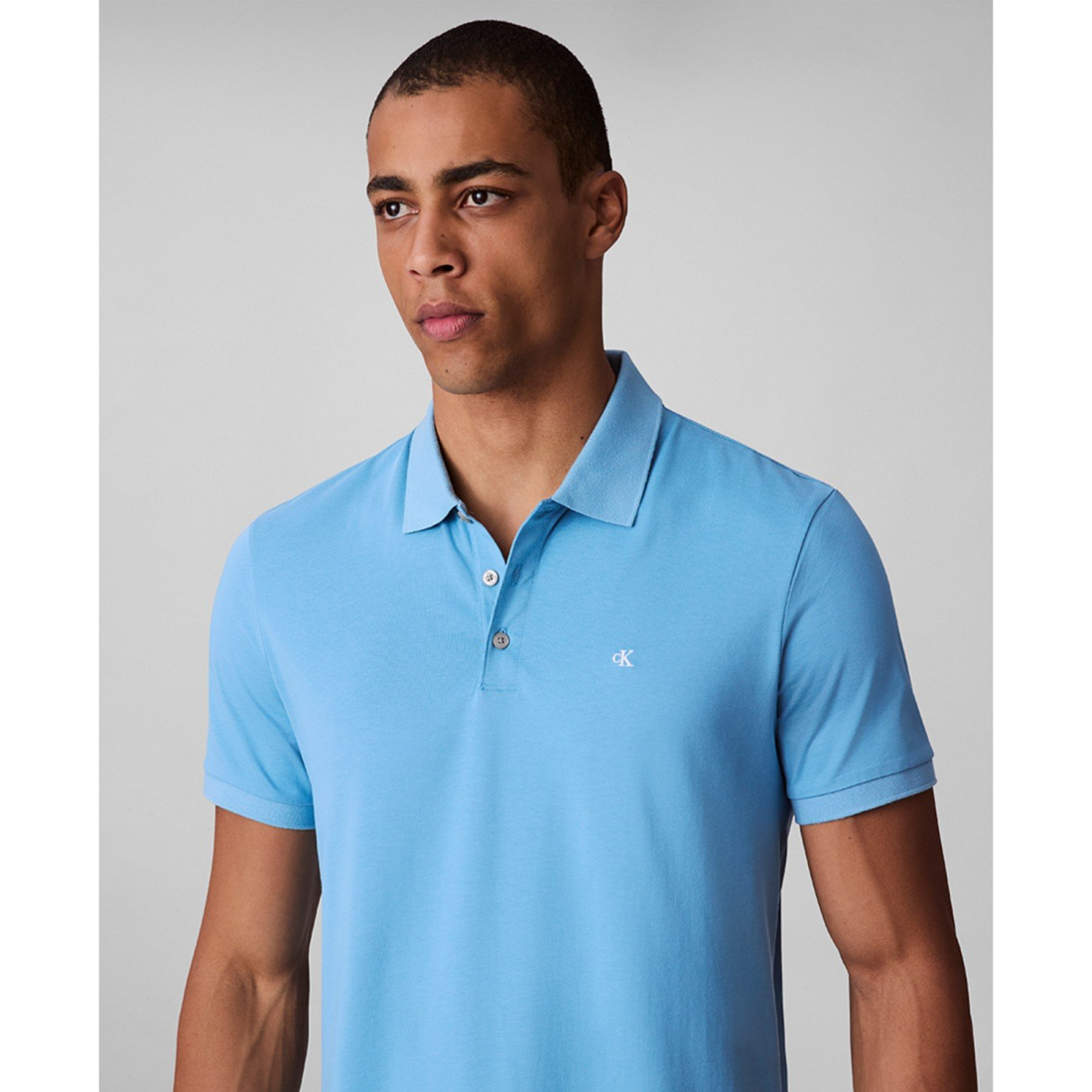 'Regular-Fit Smooth Cotton Monogram Logo Polo Shirt' pour Hommes
