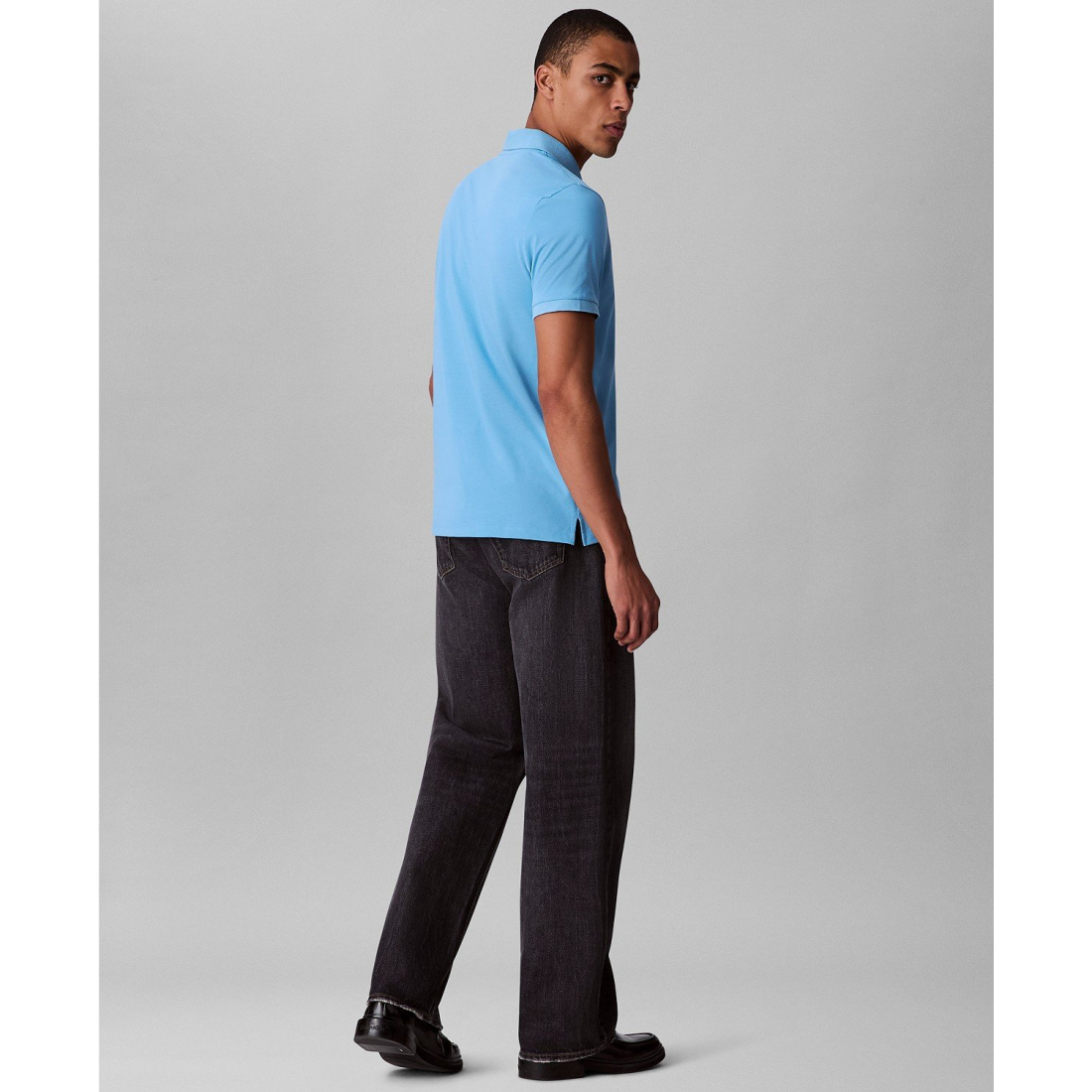 'Regular-Fit Smooth Cotton Monogram Logo Polo Shirt' pour Hommes