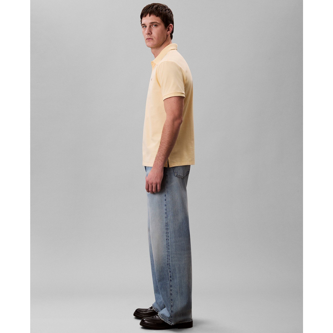 'Regular-Fit Smooth Cotton Monogram Logo Polo Shirt' pour Hommes