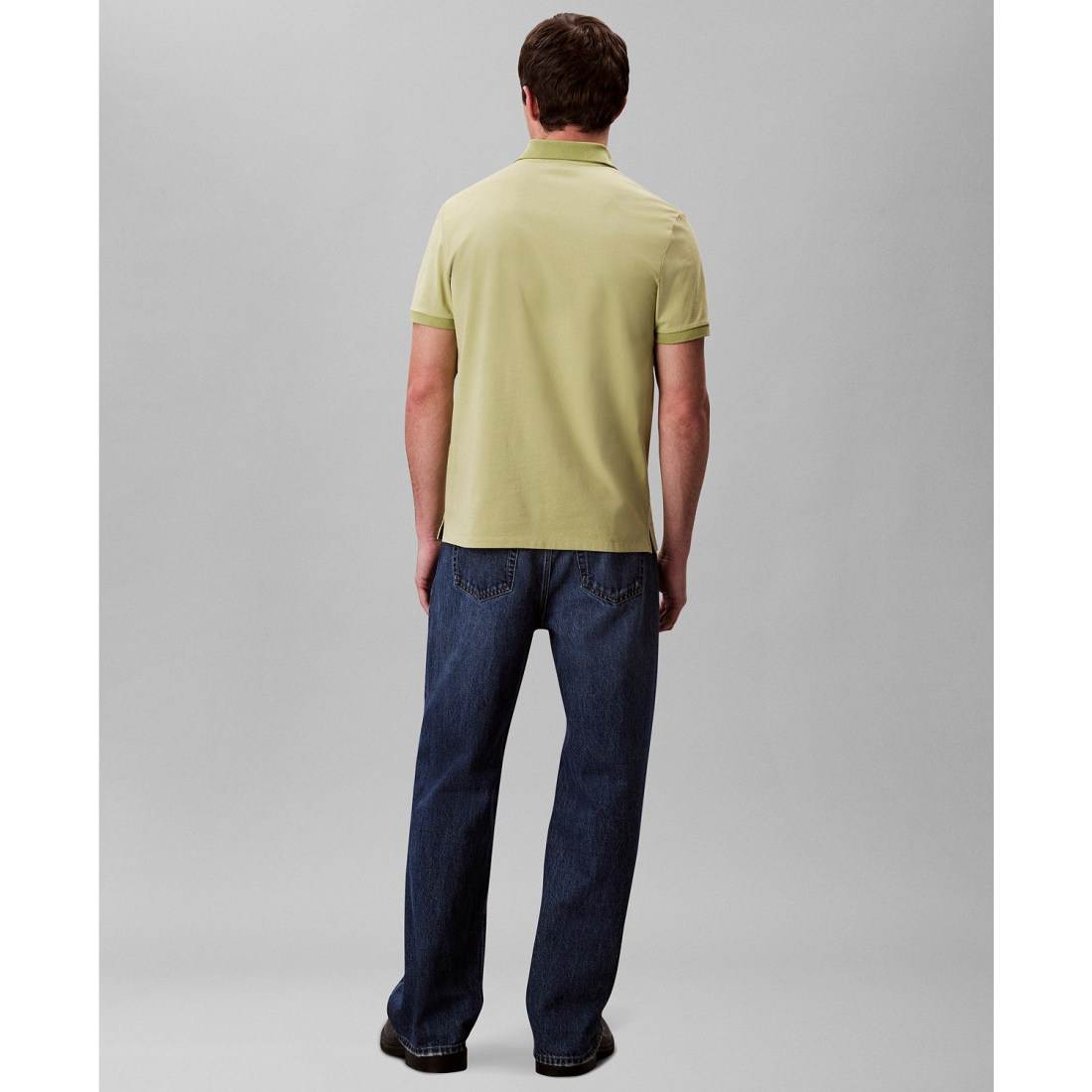 'Regular-Fit Smooth Cotton Monogram Logo Polo Shirt' pour Hommes