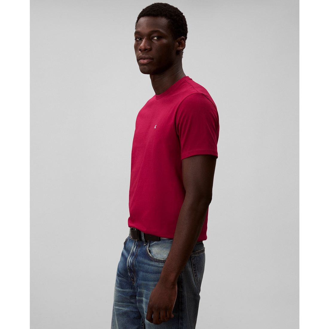 'Solid Crewneck T-Shirt' pour Hommes