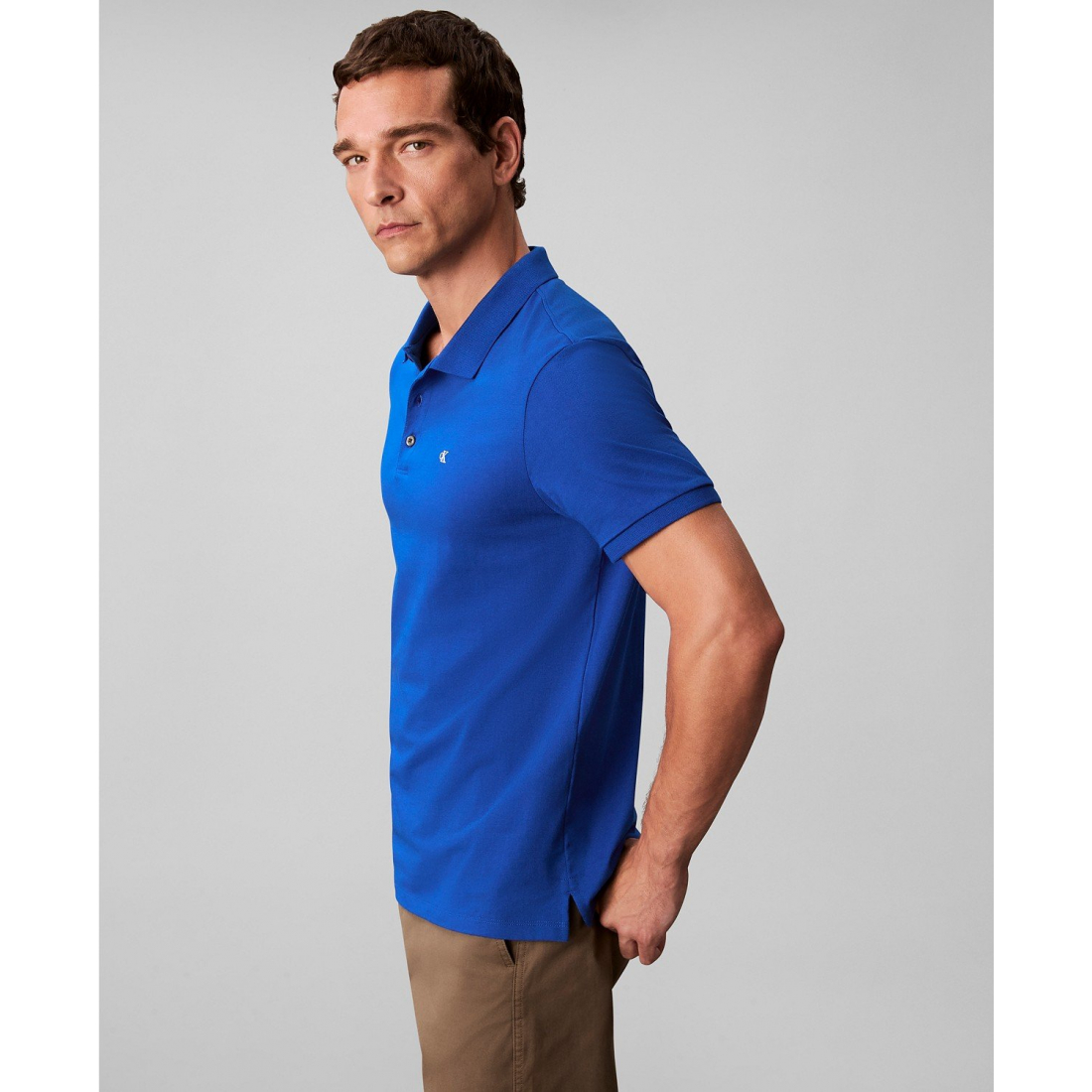 'Short Sleeve Solid Polo Shirt' für Herren