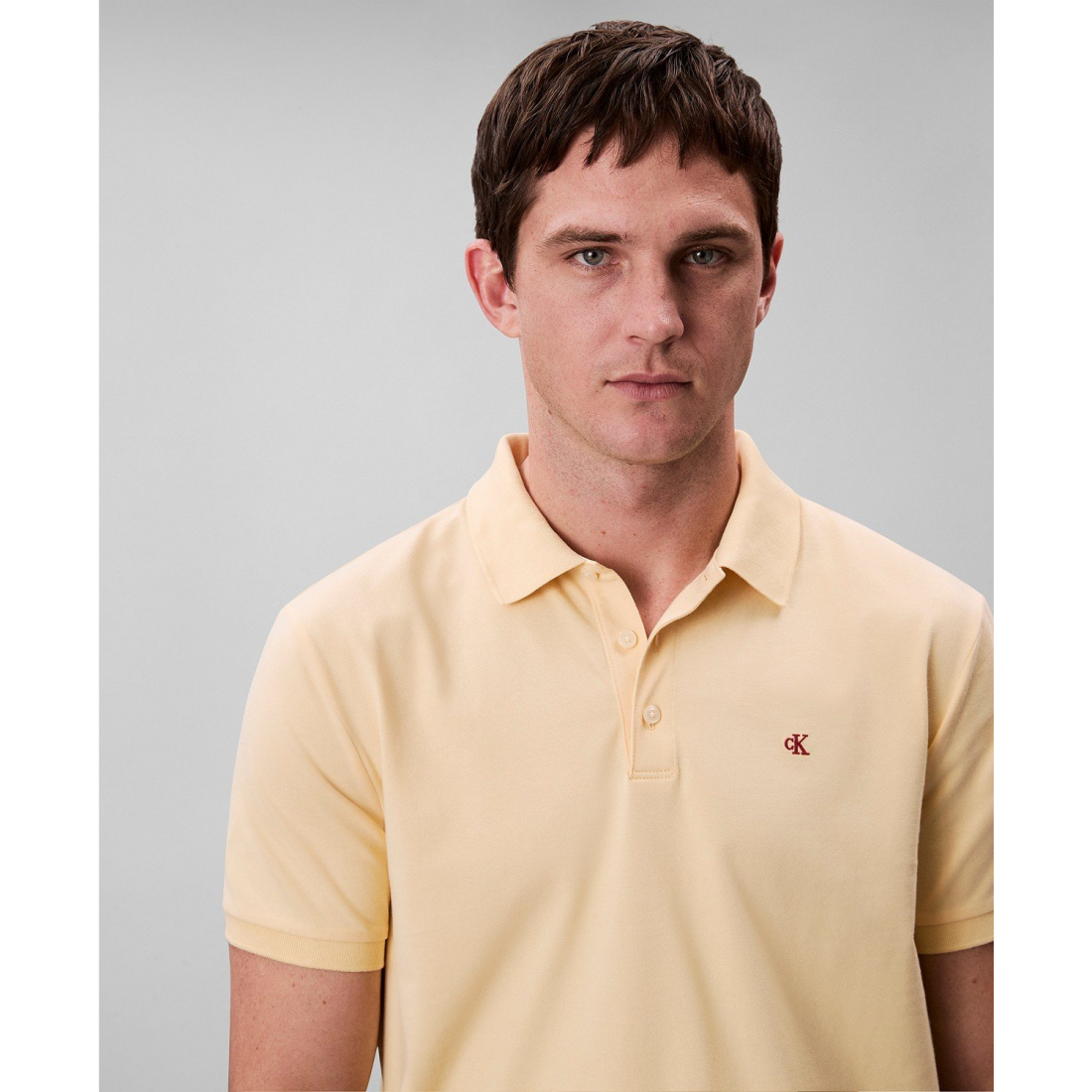'Regular-Fit Smooth Cotton Monogram Logo Polo Shirt' pour Hommes