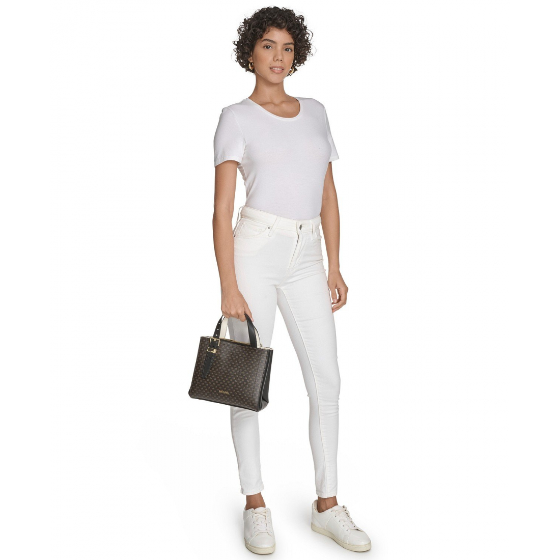 'Lowen Signature Triple Compartment Adjustable Crossbody Bag' pour Femmes