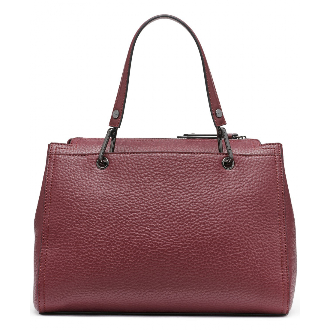 'Garnet Triple Compartment Top Zipper Satchel' pour Femmes