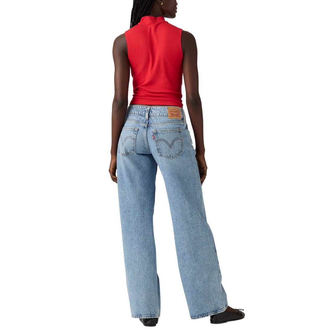 'Super-Low Double-Button Relaxed-Fit Denim Jeans' pour Femmes
