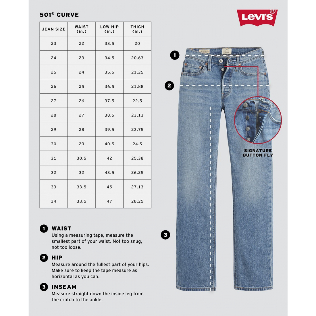 'Levi’s® 501 Curve Straight-Leg High-Rise Jeans' pour Femmes