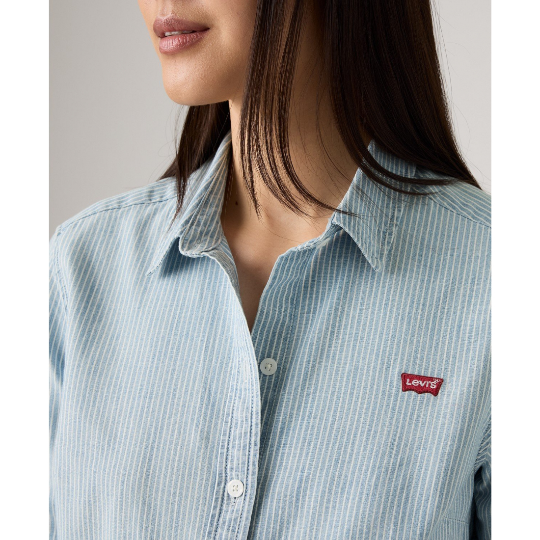 'Classic Fit Button-Front Shirt' pour Femmes