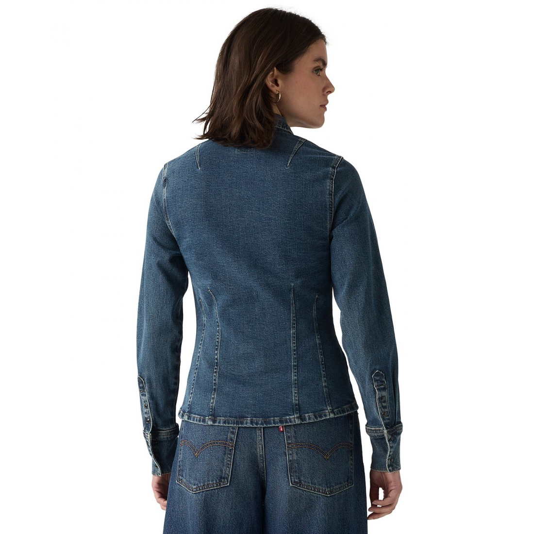 'Premium Long Sleeve Shaped Shirt' pour Femmes