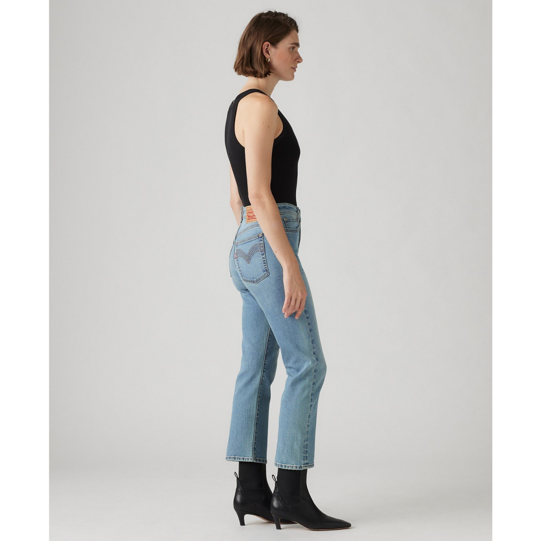 'Wedgie Straight Mid Rise Jeans' pour Femmes