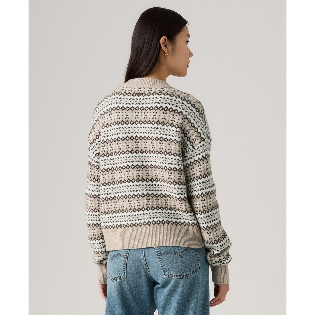 'Premium Women’s Ines Fairisle Long Sleeve Sweater' pour Femmes