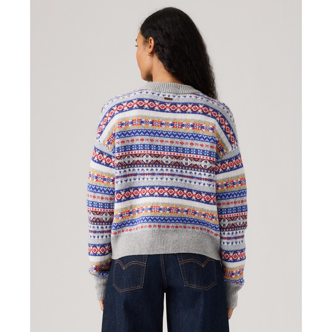 'Premium Women’s Ines Fairisle Long Sleeve Sweater' pour Femmes