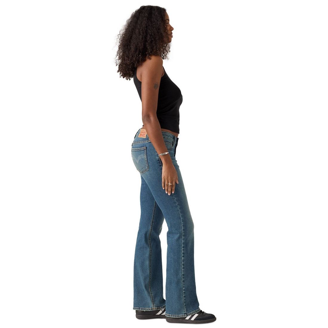 'Super-Low Studded Bootcut Jeans' pour Femmes