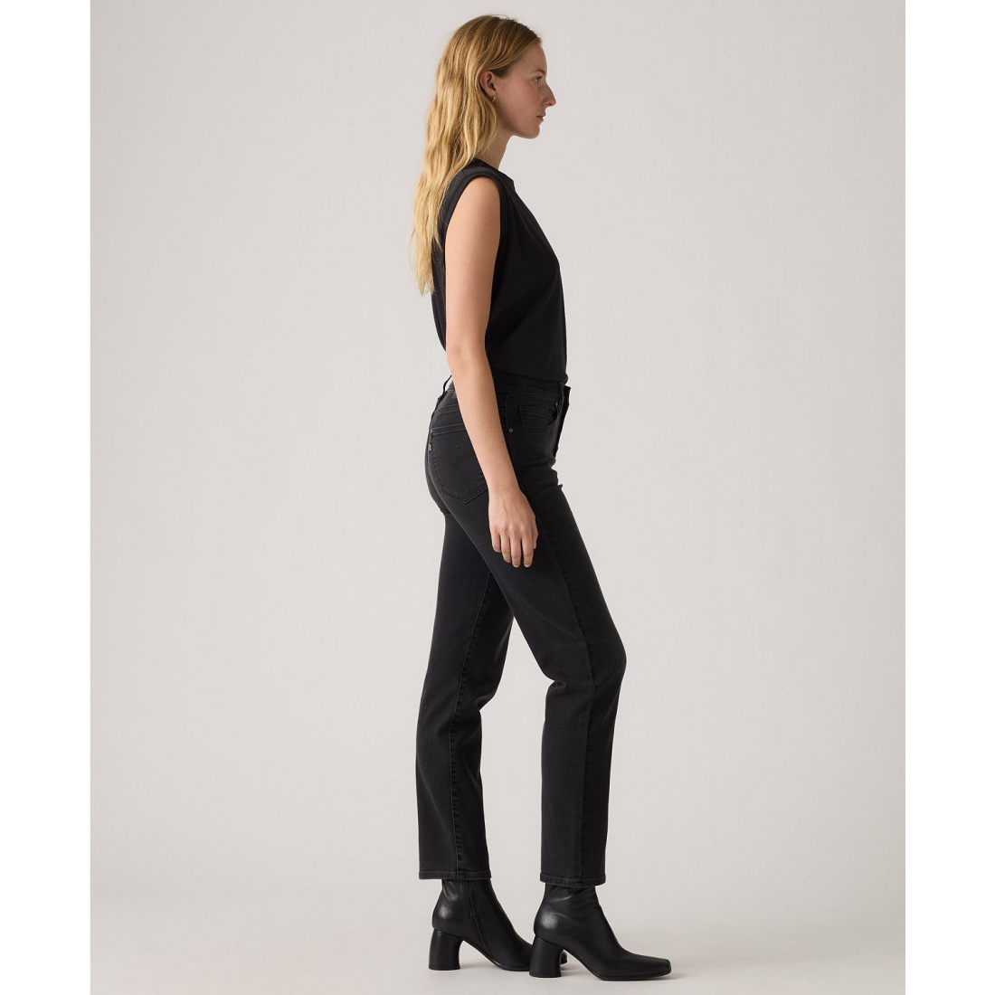 Women's '724 High Rise Rhinestone Button Fly Straight Leg Jeans'