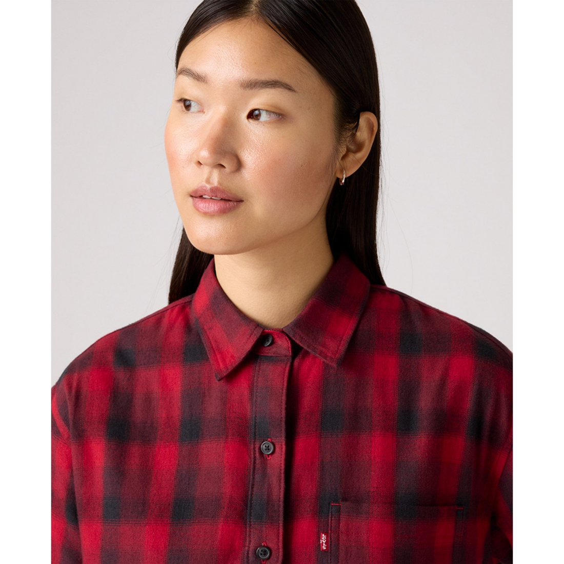 'Henriette Flannel Long Sleeve Shirt' pour Femmes