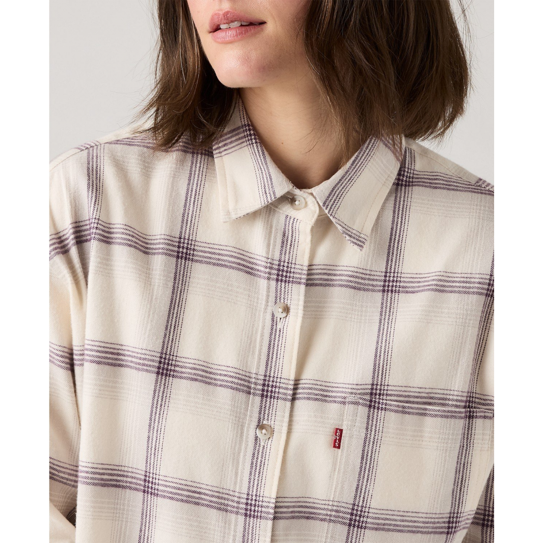 'Henriette Flannel Long Sleeve Shirt' pour Femmes