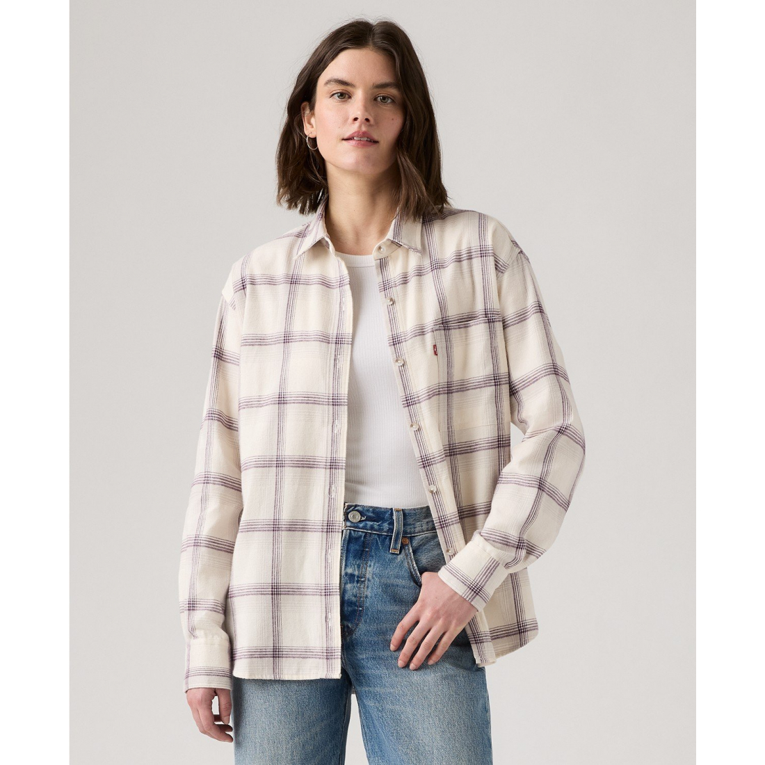 'Henriette Flannel Long Sleeve Shirt' pour Femmes