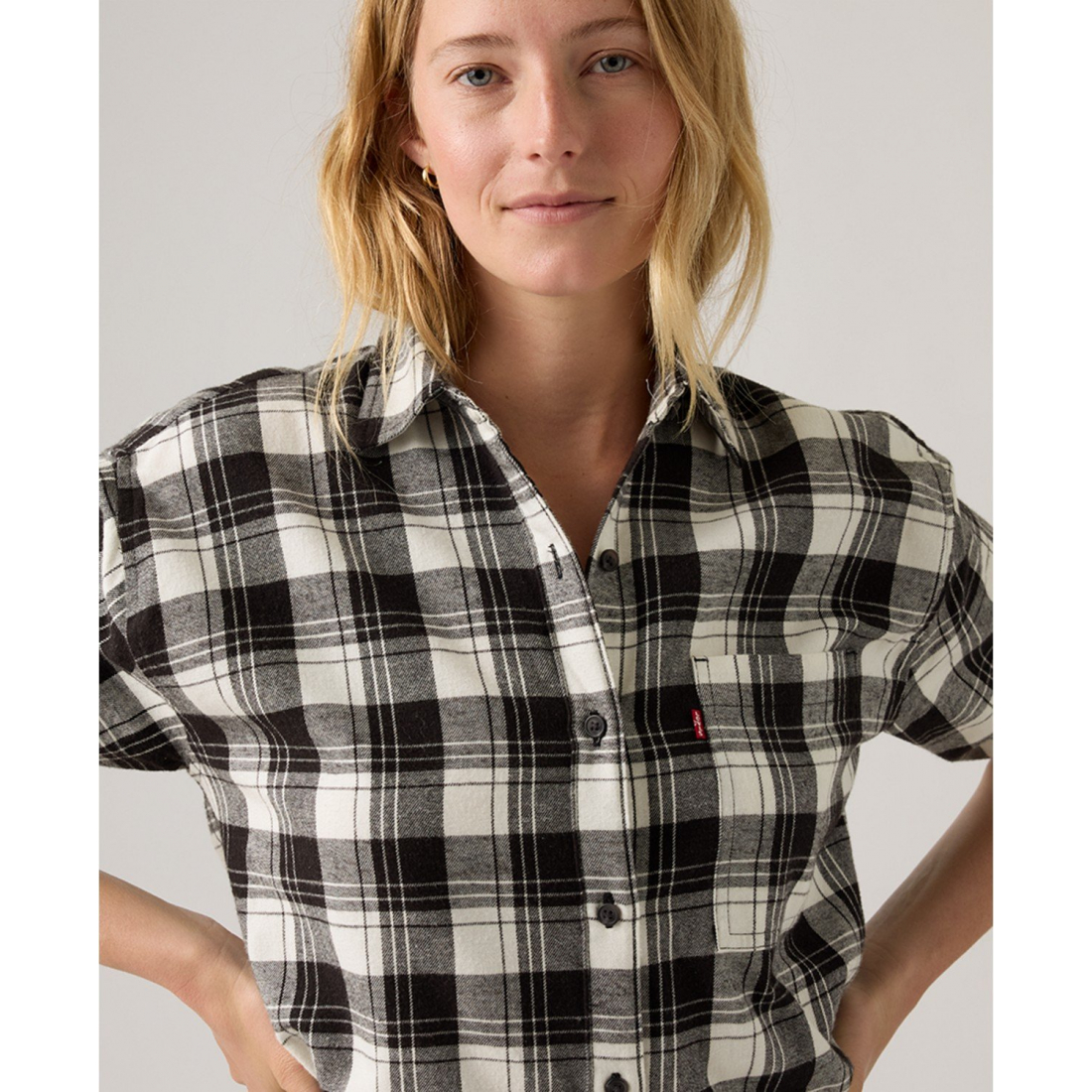 'Henriette Flannel Long Sleeve Shirt' pour Femmes