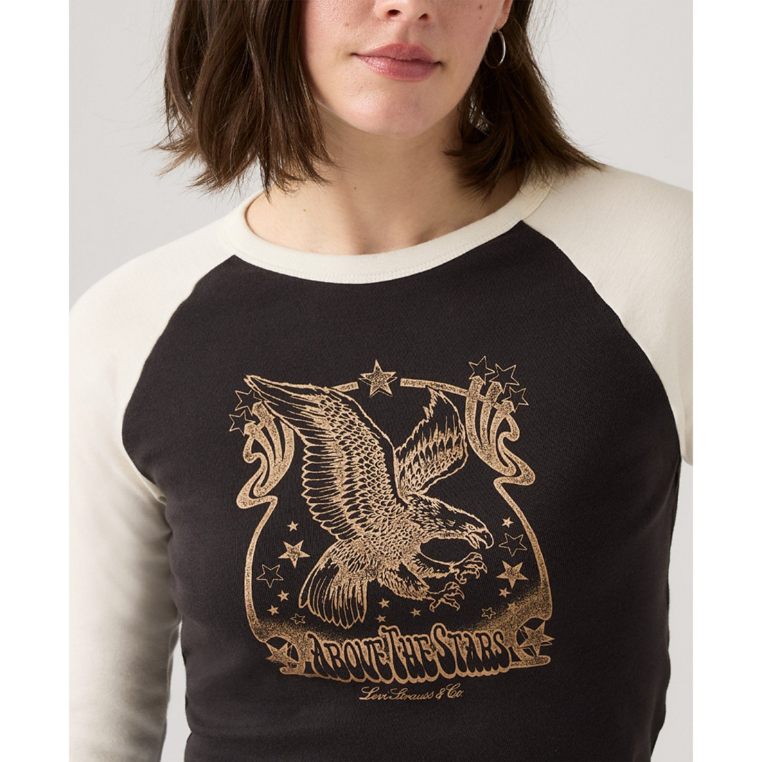 'Graphic Essential Raglan Long Sleeve Top' pour Femmes