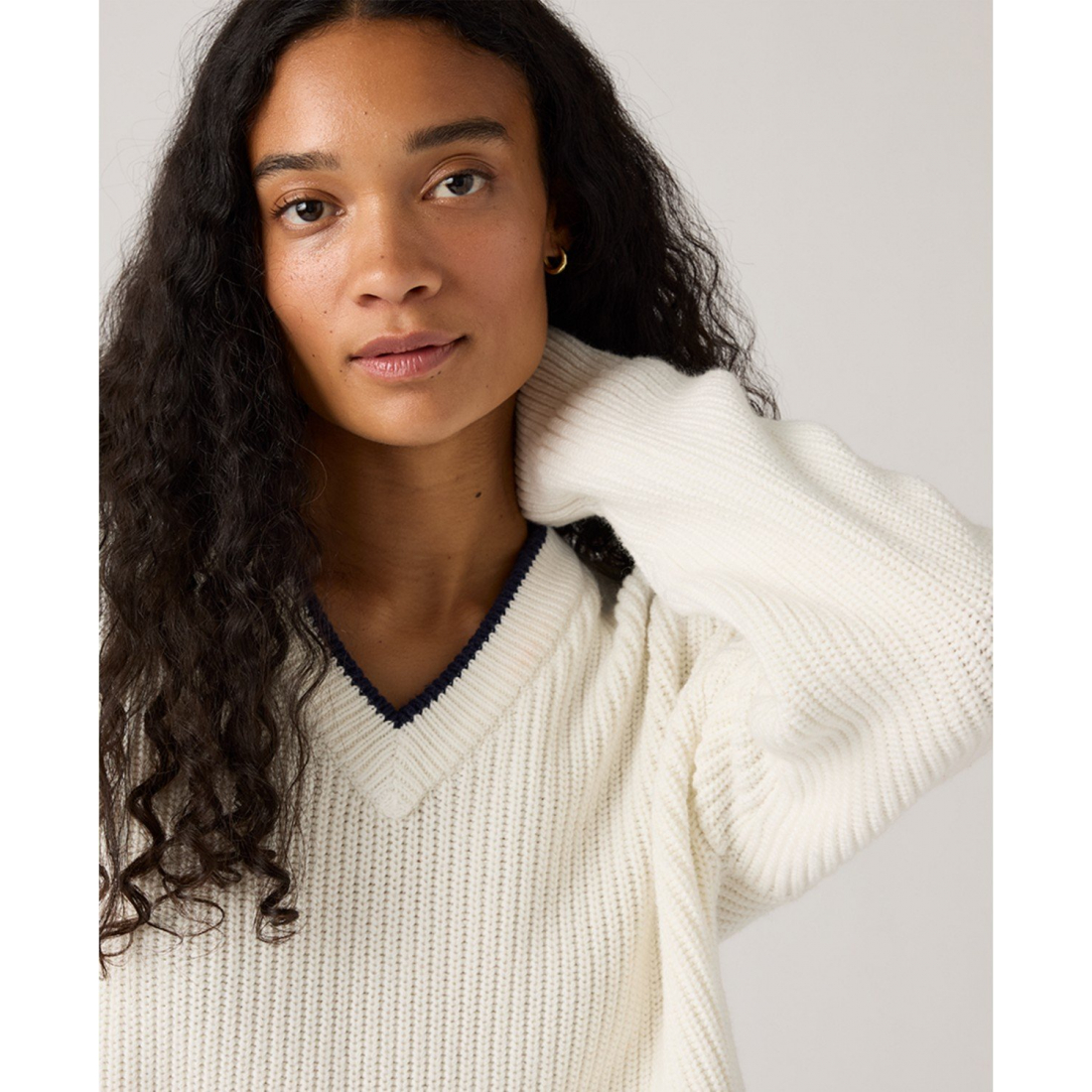 'Reese V-Neck Long Sleeve Sweater' pour Femmes