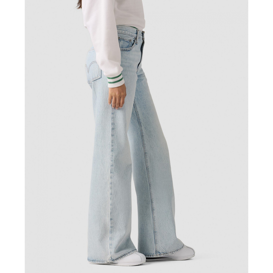 'Women's' Middy Loose Mid Rise Bootcut Jeans' pour Femmes