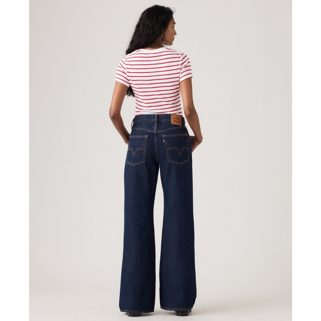 'Women's' Middy Loose Mid Rise Bootcut Jeans' pour Femmes