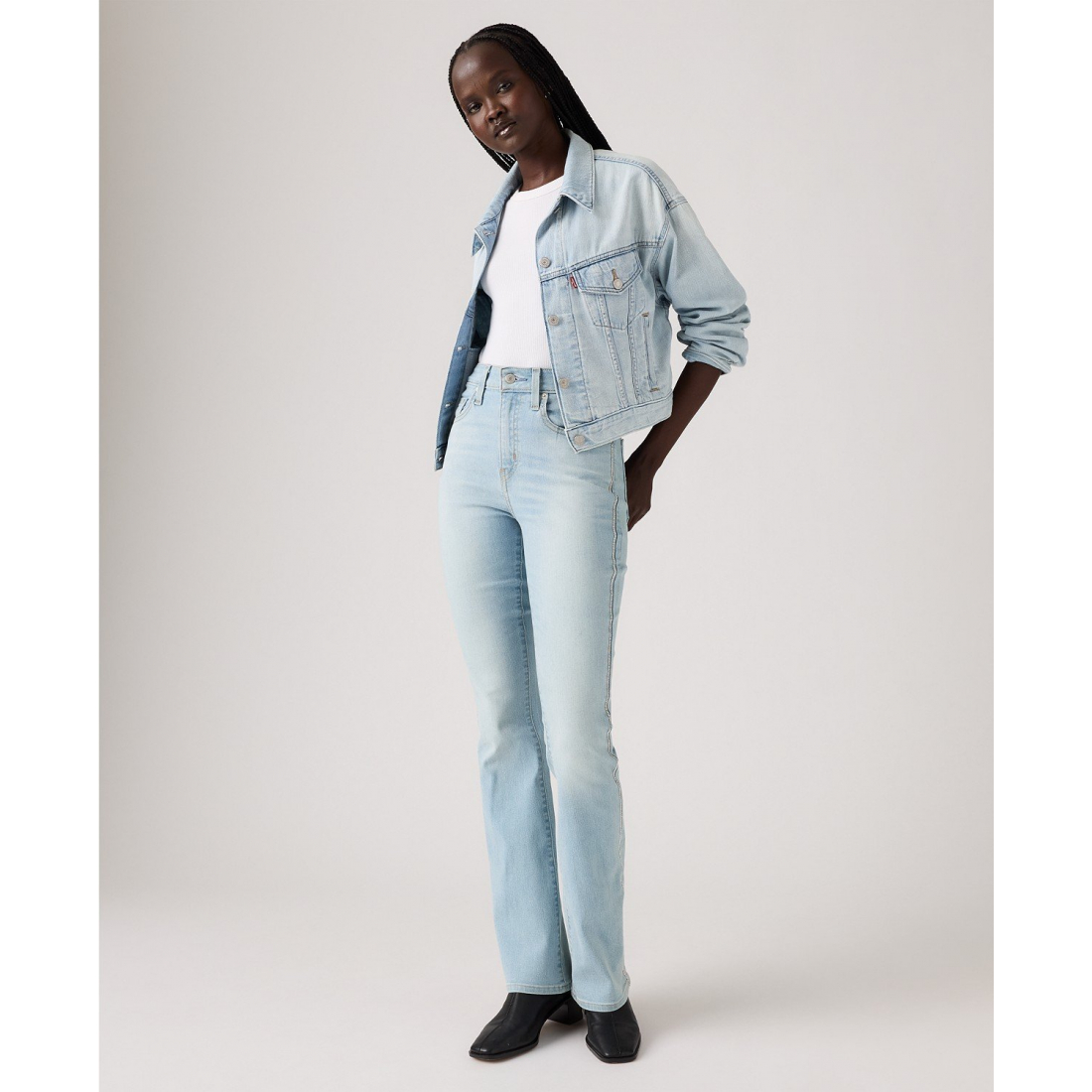 '725 Rhinestone High-Waist Classic Stretch Bootcut Jeans' pour Femmes